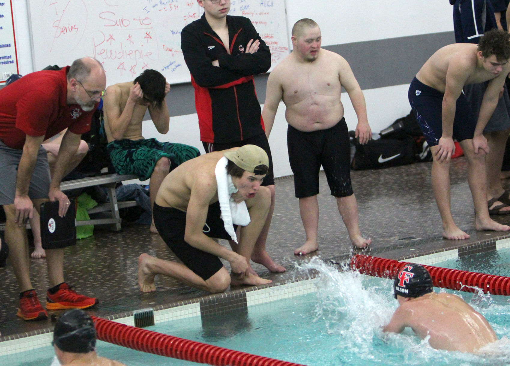 Eau Claire Boys Swimming Husky Invitational 1-19-19